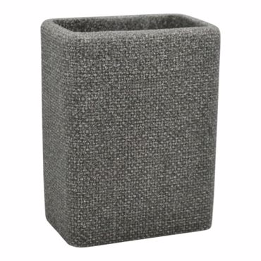 Ankor Ποτηροθήκη Πολυεστερική Γκρι με Σαγρέ Υφή 8.5x5.6x11.6cm (850082)